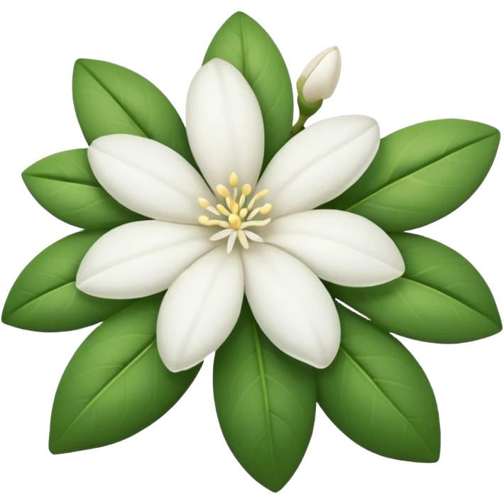 White jasmine flower emoji emoji