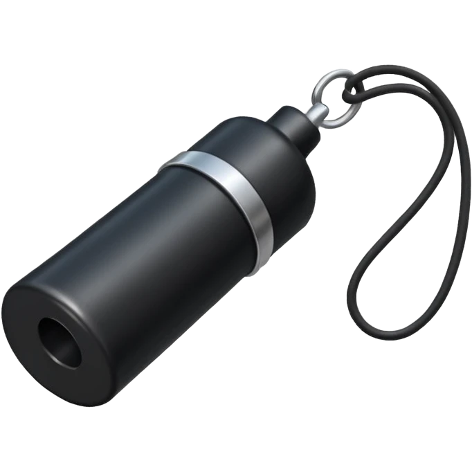 black whistle emoji