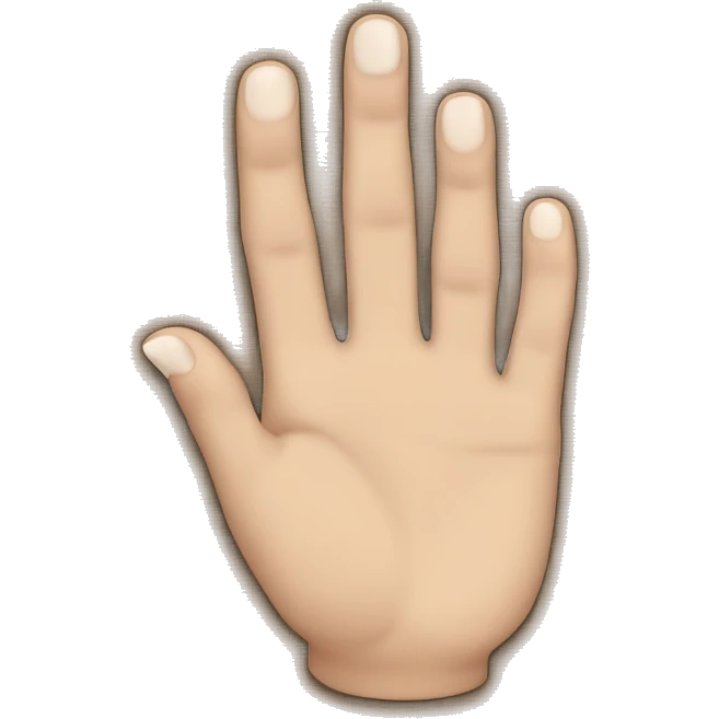 Hand with The ring finger down only emoji