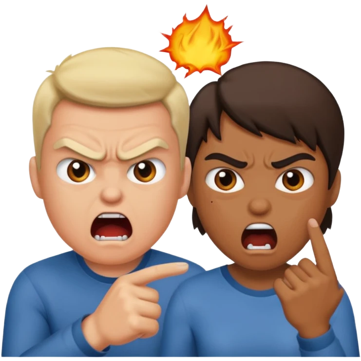 a couple arguing emoji