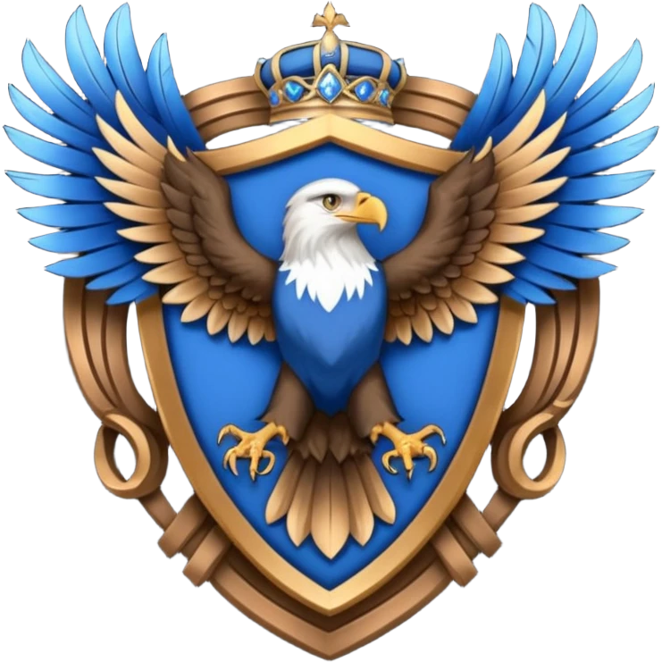 Hogwarts Ravenclaw crest Eagle emoji