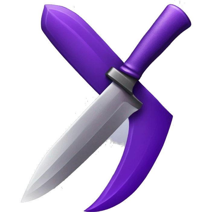 purple knife emoji