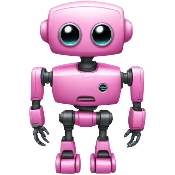 Pink robot emoji