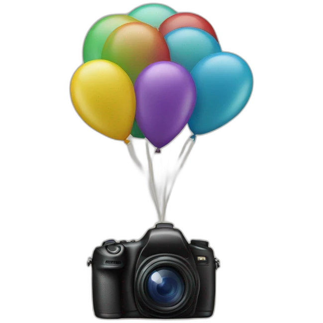 balloons camera emoji