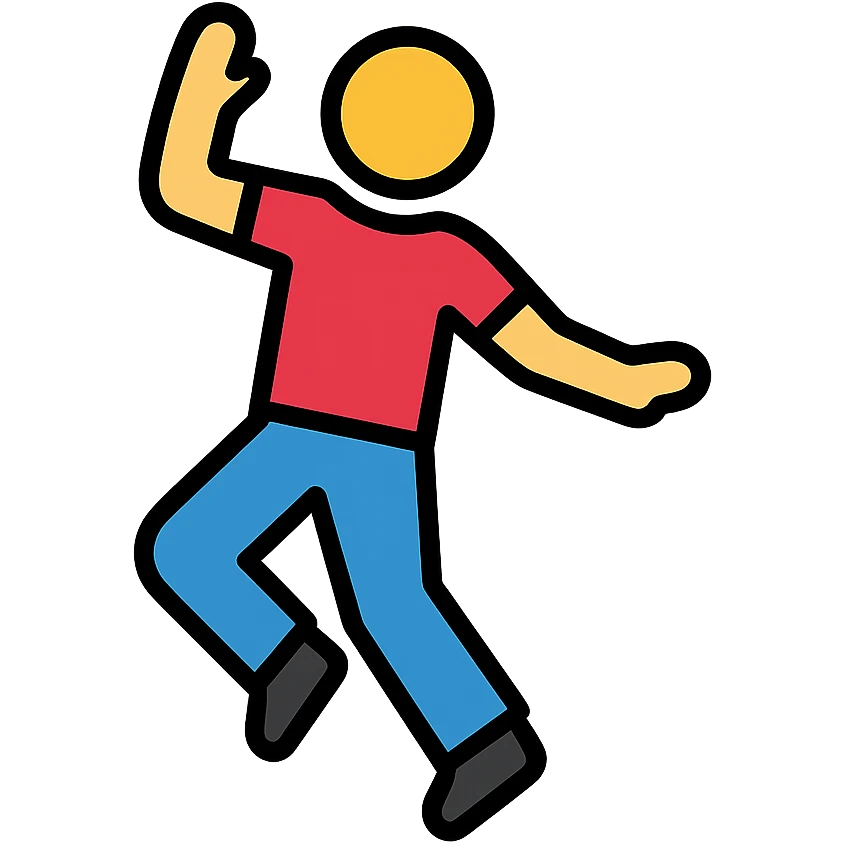 a person dancing emoji
