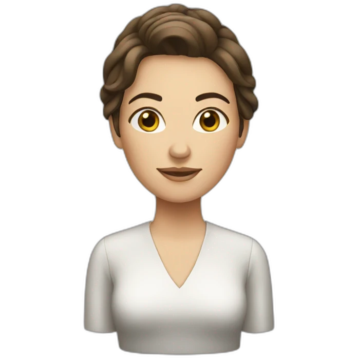 brunette white woman emoji