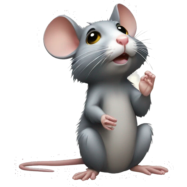 Rat begging with pray hands  emoji
