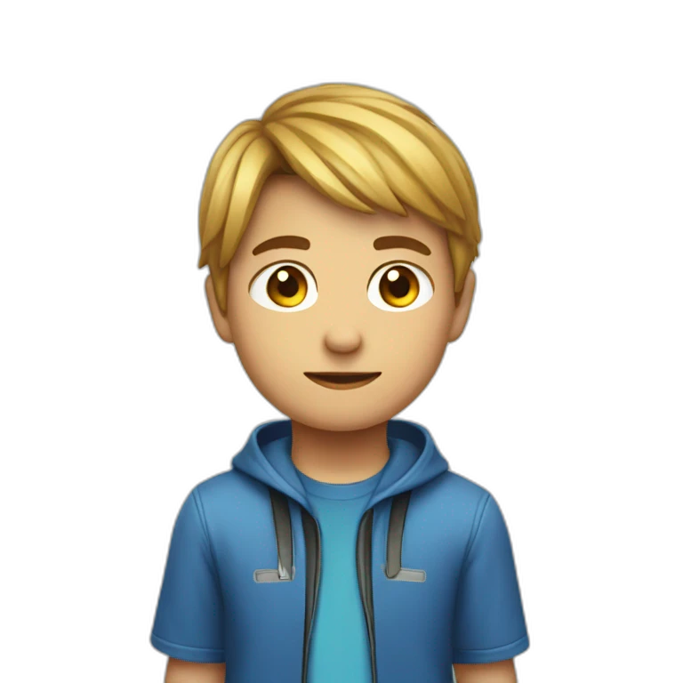 Un niño gaming emoji