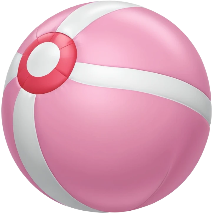 Pastel pink beach ball  emoji