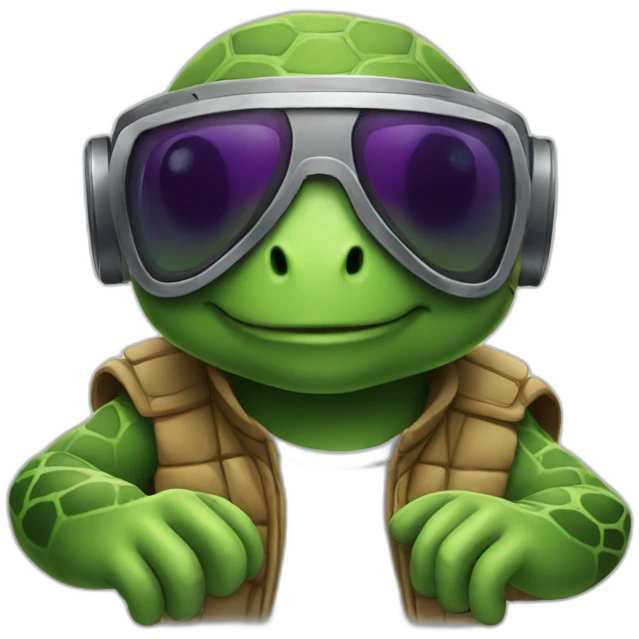 dj turtle emoji