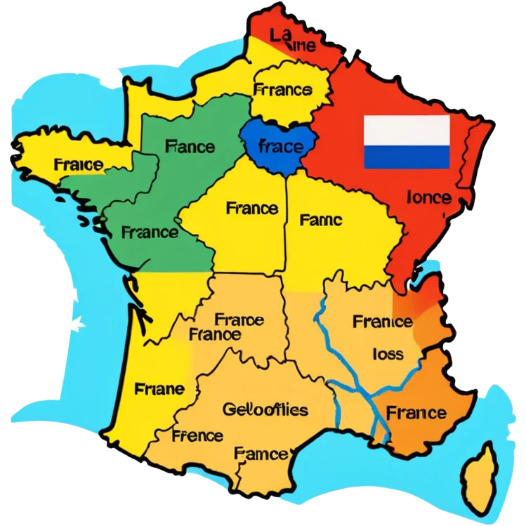 carte de la france emoji