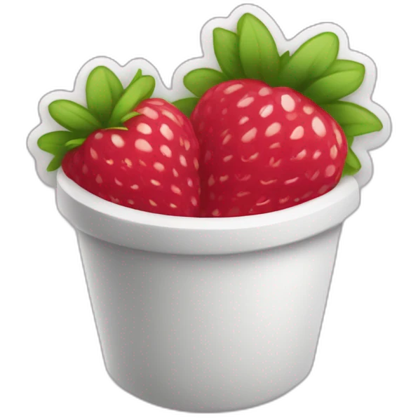 Fraise framboise mirtylle emoji