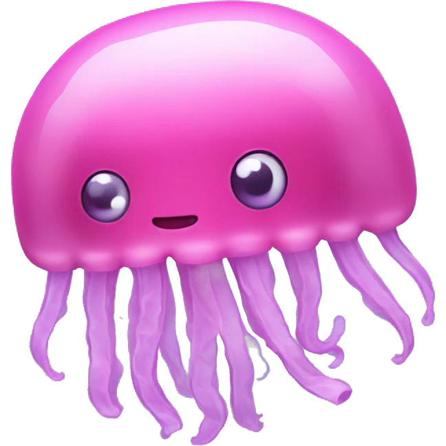 Pink jellyfish emoji