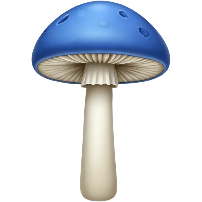 Blue mushroom emoji