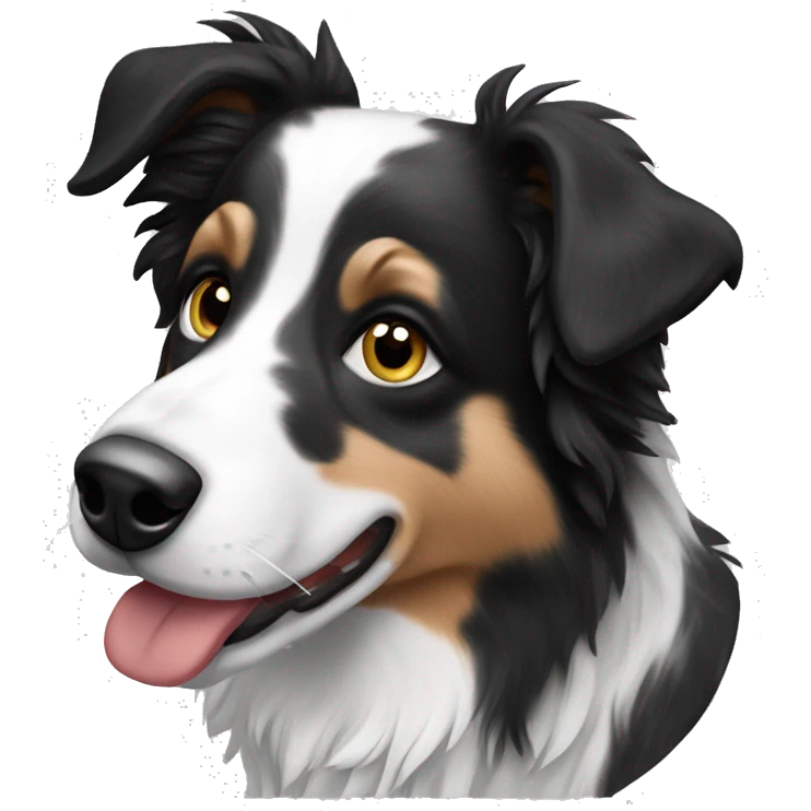 Merle border collie emoji