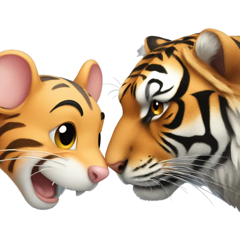Mouse with Tiger  emoji