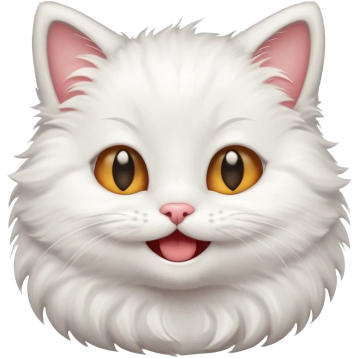 Teeny tiny Cat giggling emoji