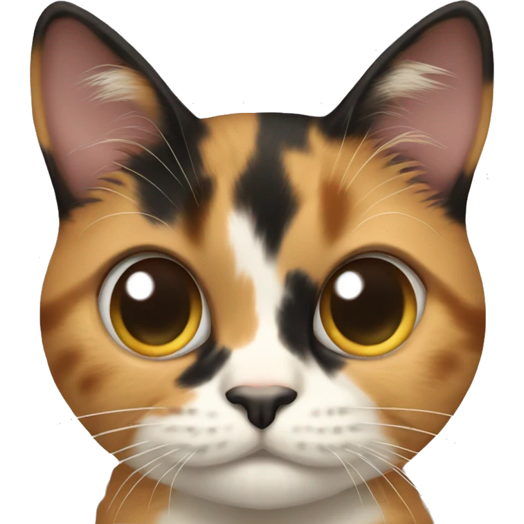 calico cat thats missing one eye  emoji