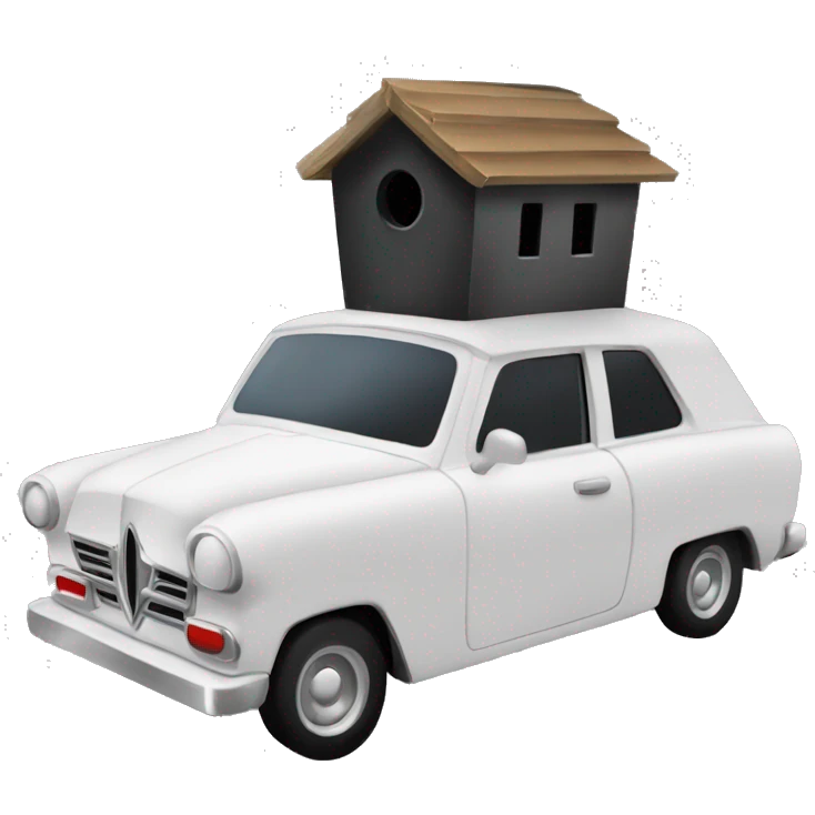Addams car birdhouse  emoji
