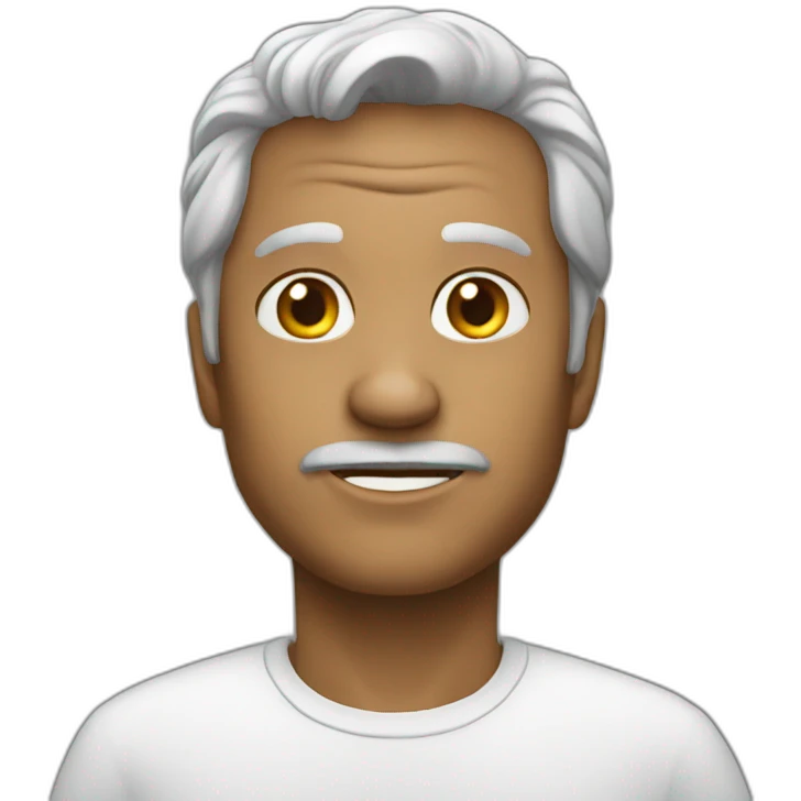 un chauve emoji