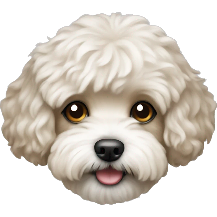 A maltipoo dog emoji
