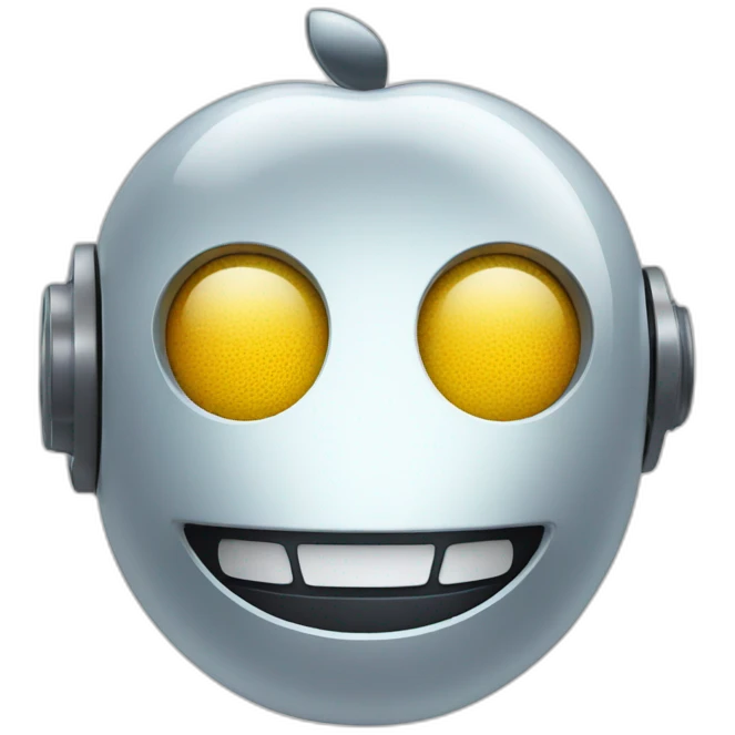 Roboter smile apple emoji