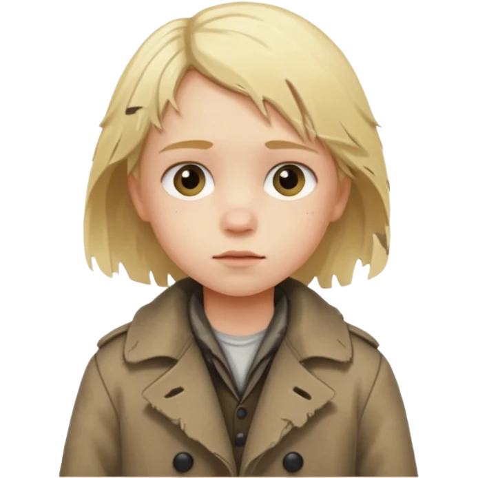 You are a poor child in a small German town, waking each day to the cold streets and the echo of factory whistles that never seem to stop. emoji