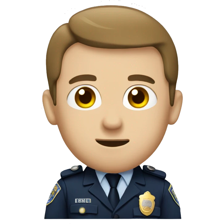 Policemen typing  emoji