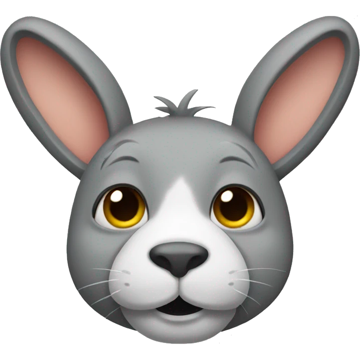 rabbit face with donkey body emoji