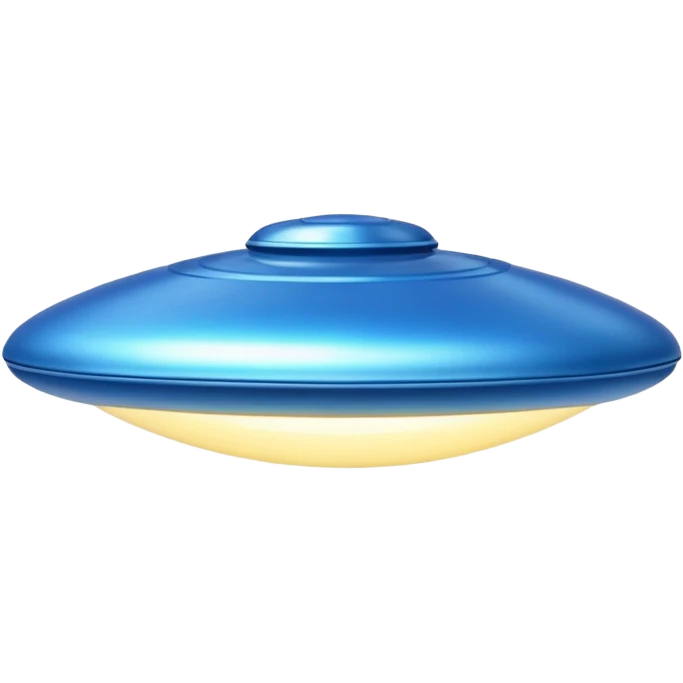 big blue UFO emoji