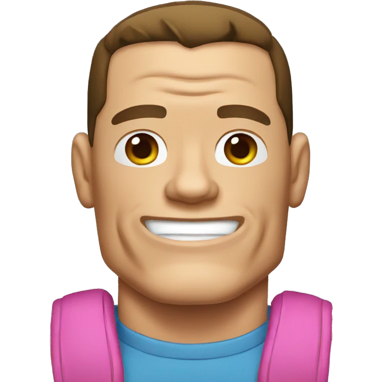 john cena wearing tee emoji