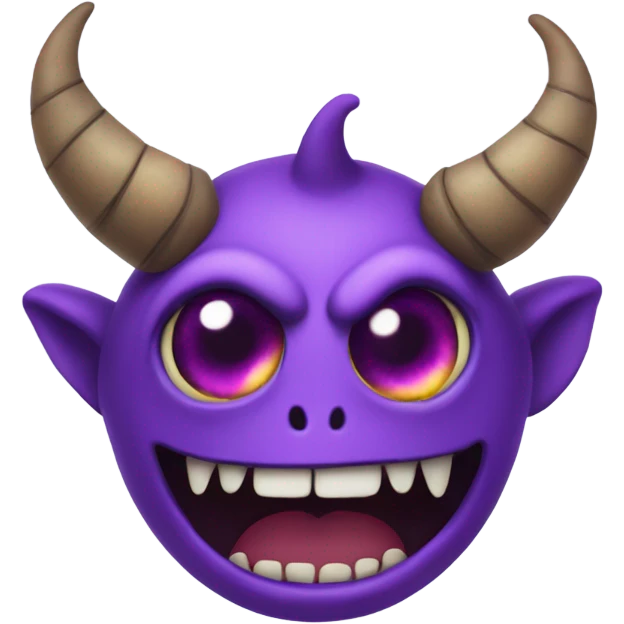One eyed one horned flying purple people eater emoji