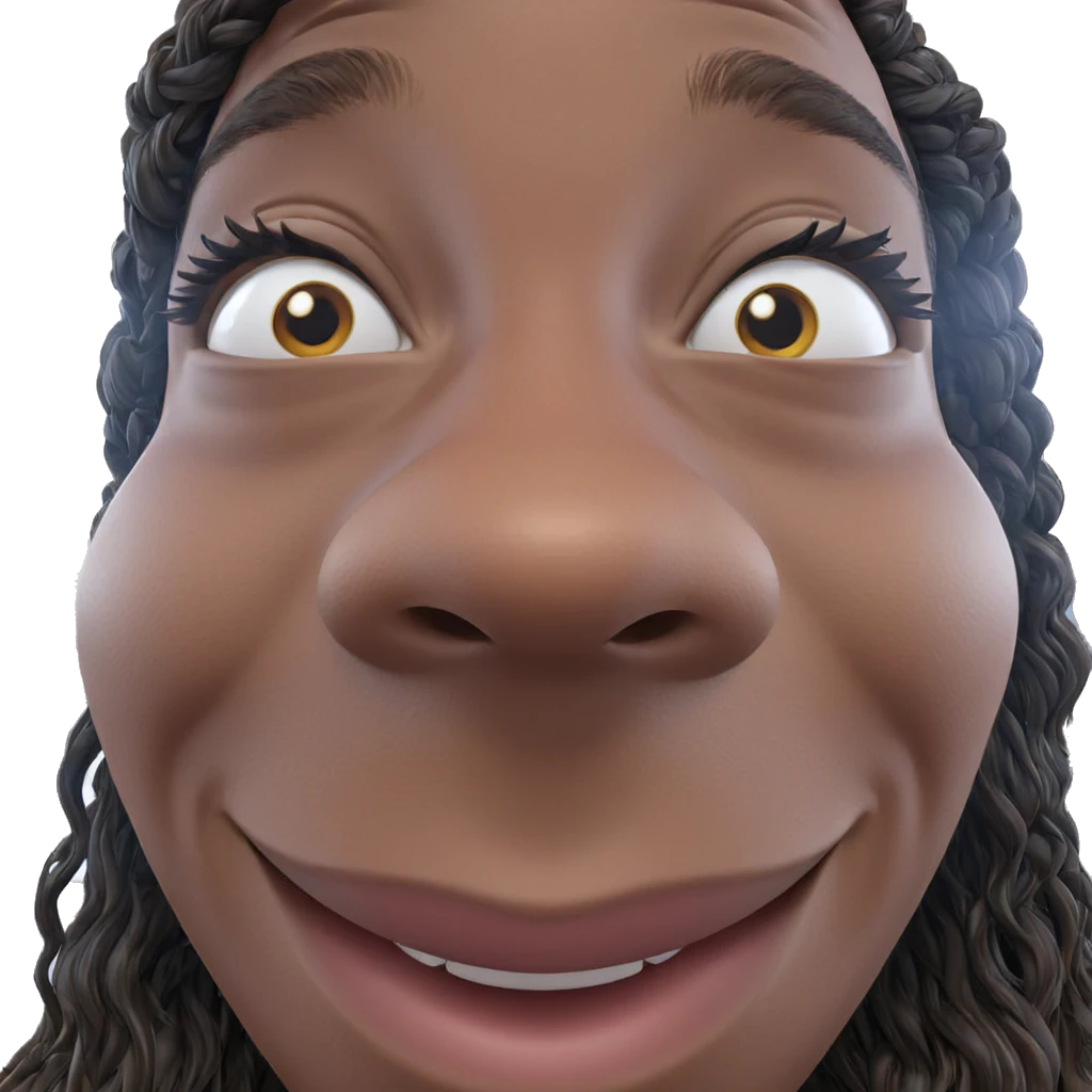 smiling girl meme portrait emoji