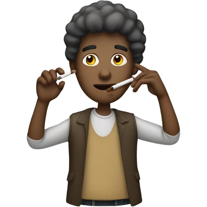 a person smoking emoji