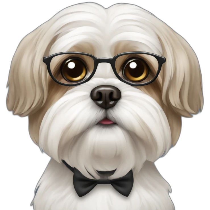 shih tzu with monocle emoji