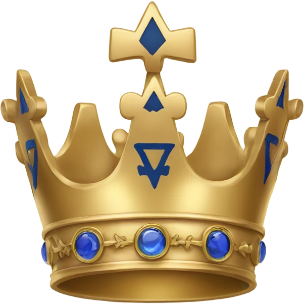 Crown with Masonic logo emoji