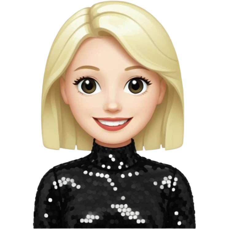 Nicky Bryne from Westlife with black sequin outfit emoji