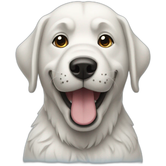 Ice dog emoji