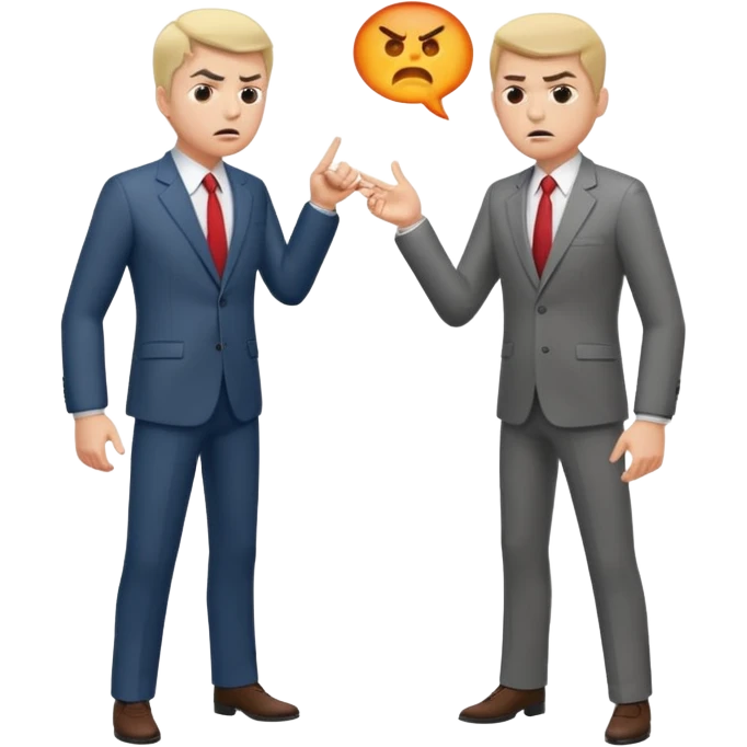 two men arguing full body emoji