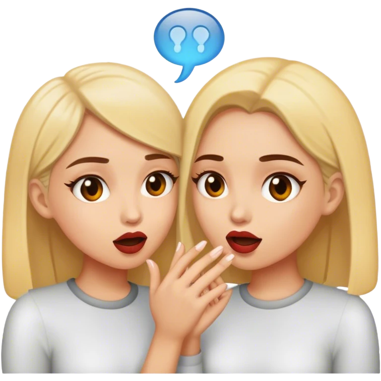 2 girls Gossiping  emoji