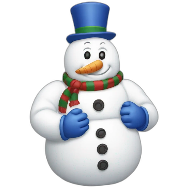 michelin man christmas snowman emoji
