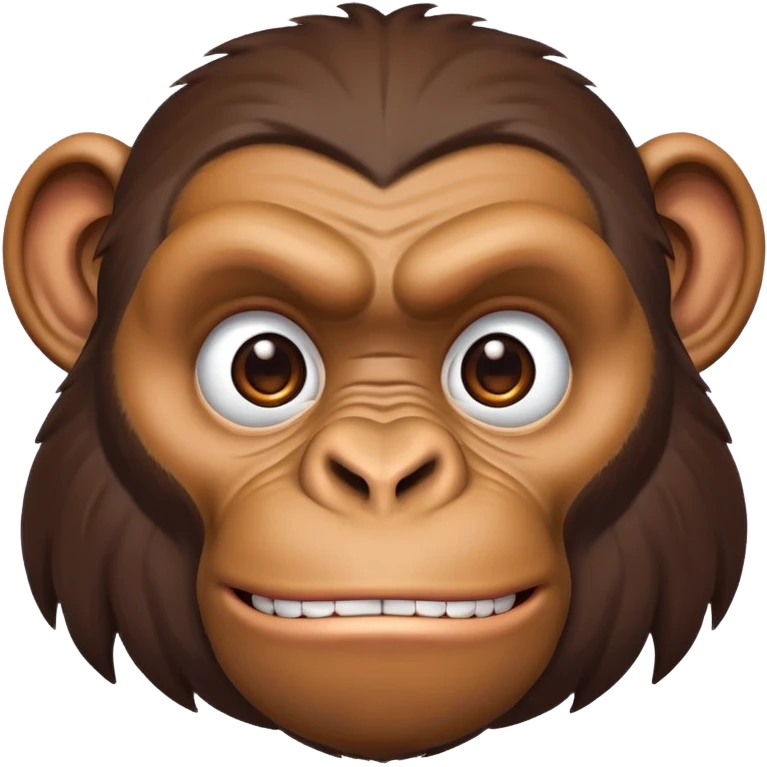 male ape face with masculine features emoji