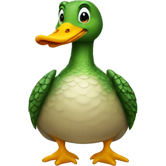 Crocodile duck emoji