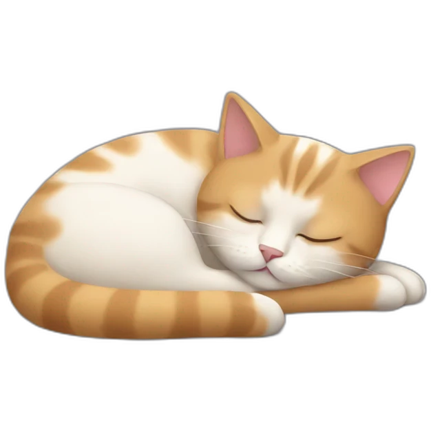 cat sleeping emoji