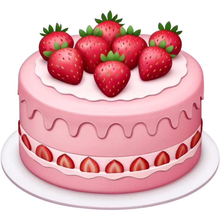 Strawberry cake  emoji