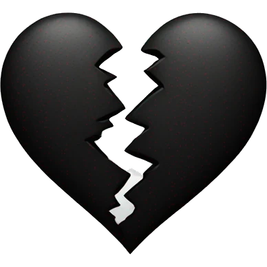 Black broken heart emoji