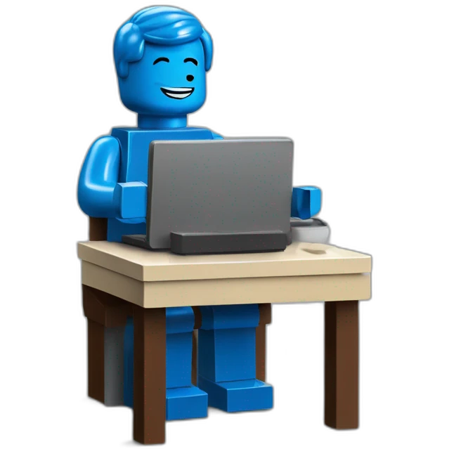 lego man working remotely emoji