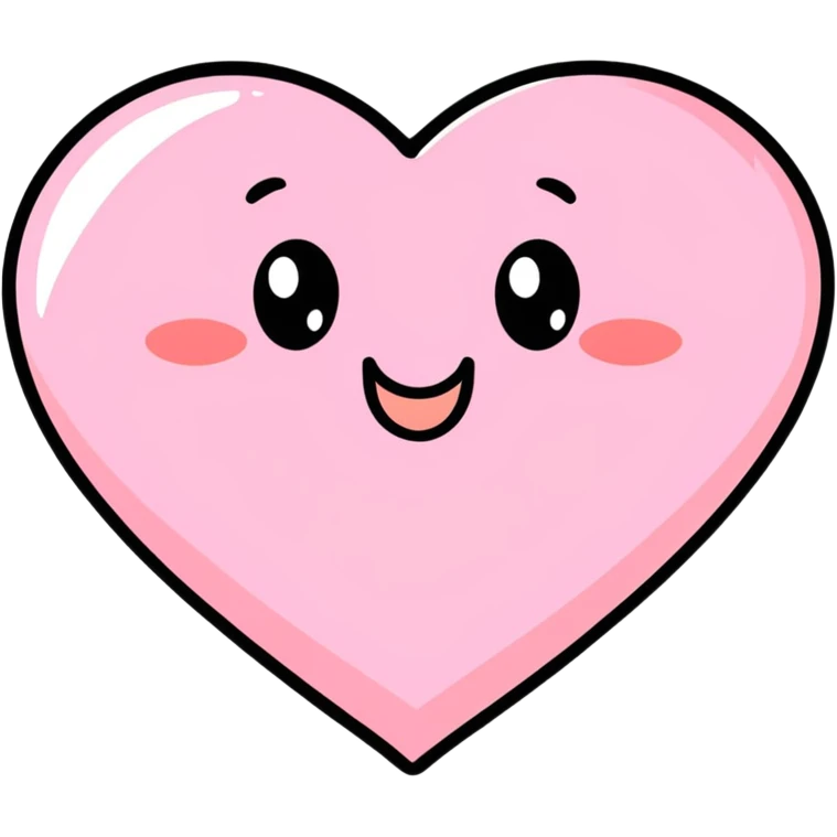 playful text 'AAWWW!' on a pink heart emoji