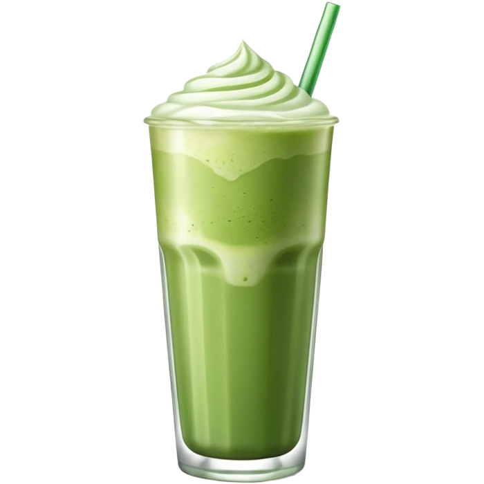 Iced matcha latte emoji