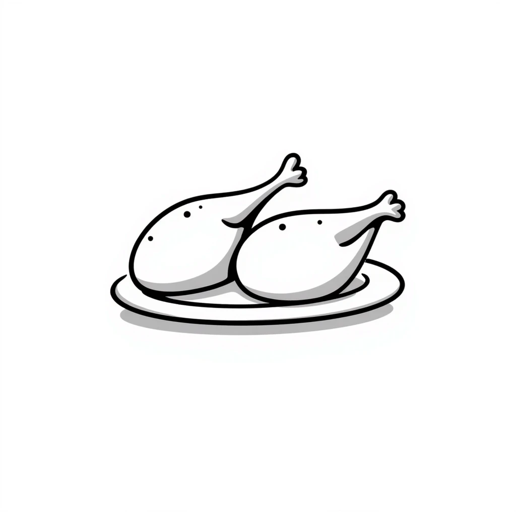 chicken thighs meat emoji
